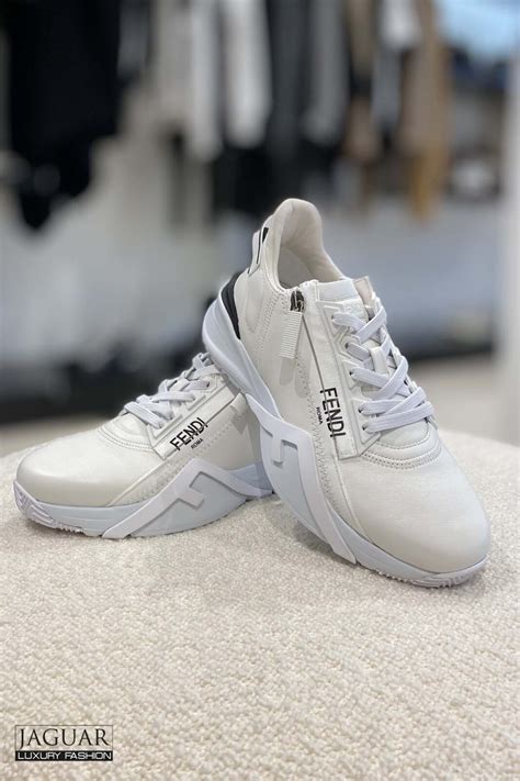 fendi flow sneakers white